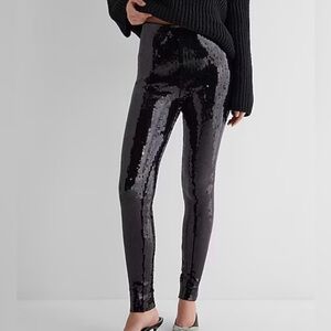 Express High Waisted Sequin Legging - Sz M - NWOT - sold out online
